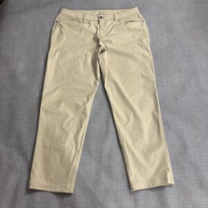 Lululemon ABC Classic Fit 5 Pocket Pant Warpstreme Men's 35x28 Beige Casual